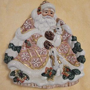 Fitz and Floyd Christmas platter